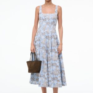 WELLS DRESS  SKY TOILE