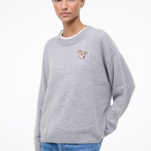 CUSTOM STAUD x C.BONZ SERRANO CASHMERE SWEATER HEATHER GREY