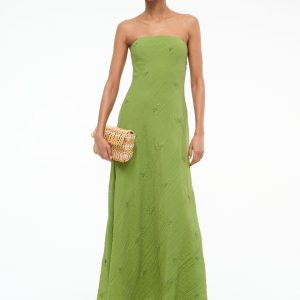 CASSIE DRESS GARDEN GREEN