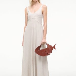 MADISON LINEN DRESS  NATURAL