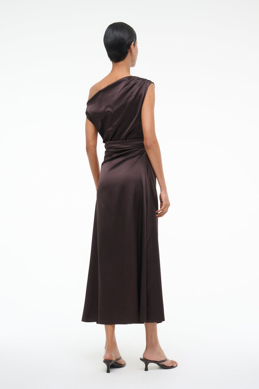 PHARE SILK DRESS EARTH - Image 5