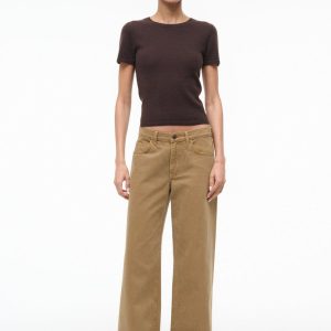 EASY CASHMERE TEE DARK CHOCOLATE