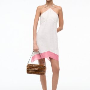 ORO LINEN DRESS  BLUSH CANYON