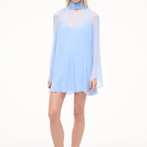 ESTHER MINI DRESS CLEAR BLUE