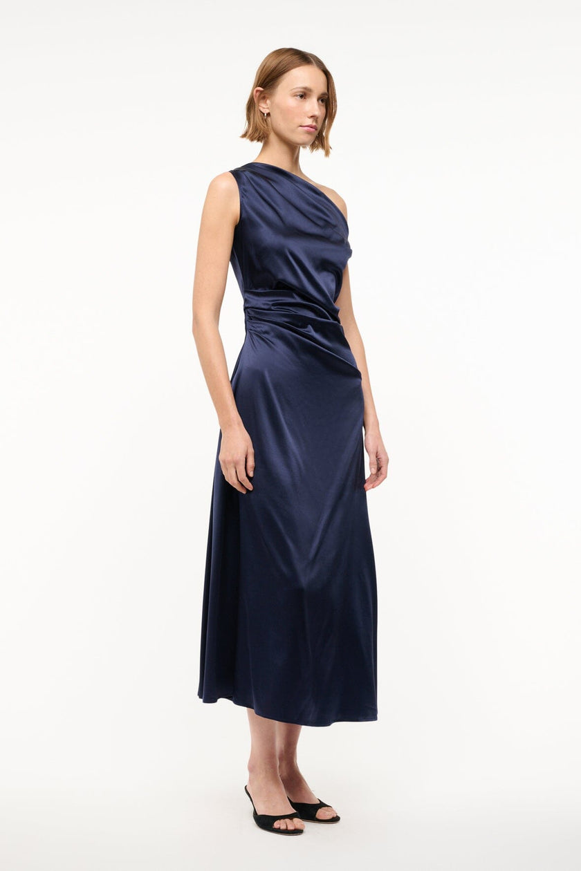 PHARE SILK DRESS NAVY - Image 2