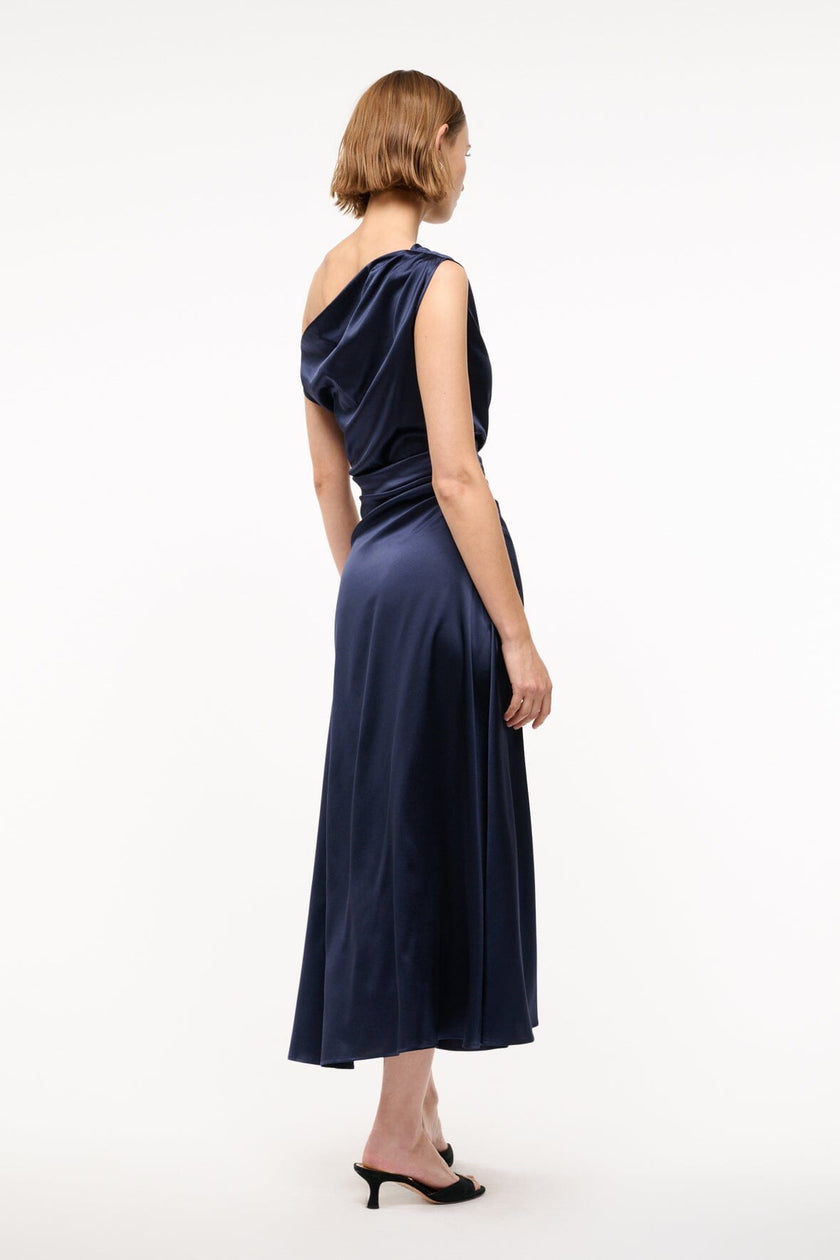 PHARE SILK DRESS NAVY - Image 4