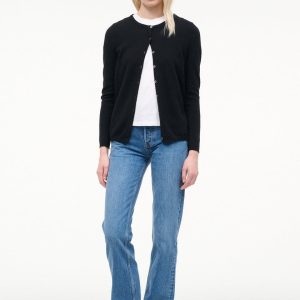 MIDNIGHT CASHMERE CARDIGAN BLACK
