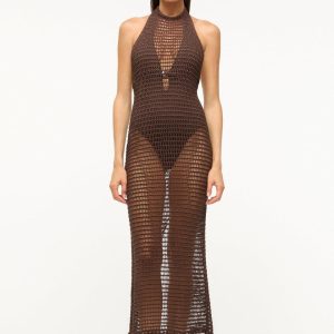 JANE DRESS  DARK CHOCOLATE