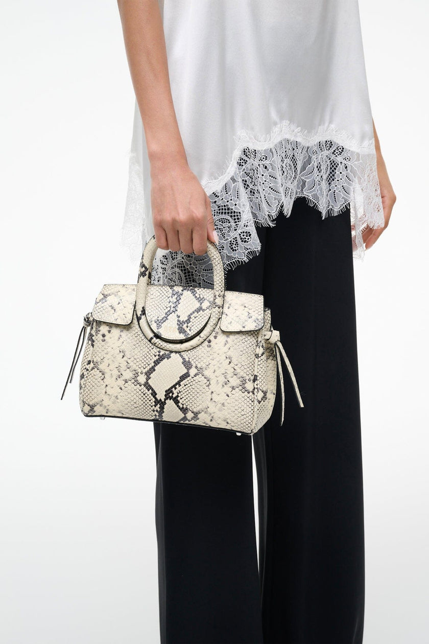 MAUDE MINI CARRYALL WHITE SNAKE - Image 4