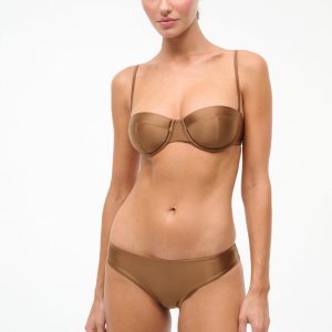 JO BALCONETTE BIKINI TOP  BRONZE