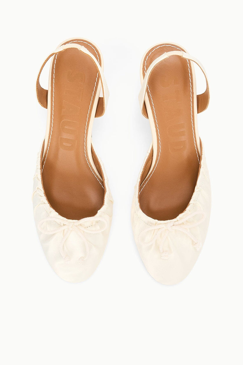 ALBA BALLET SLINGBACK IVORY SATIN - Image 3