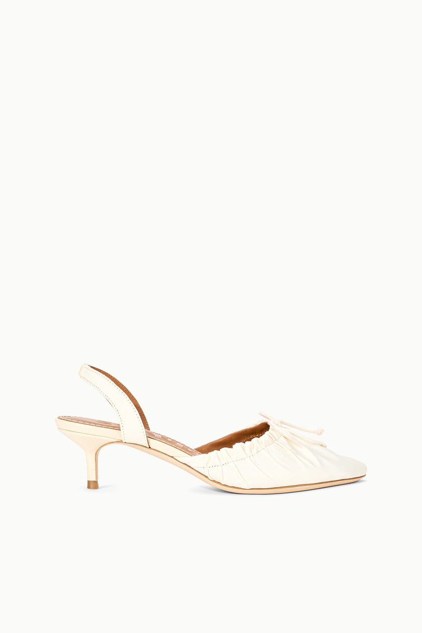 ALBA BALLET SLINGBACK IVORY SATIN