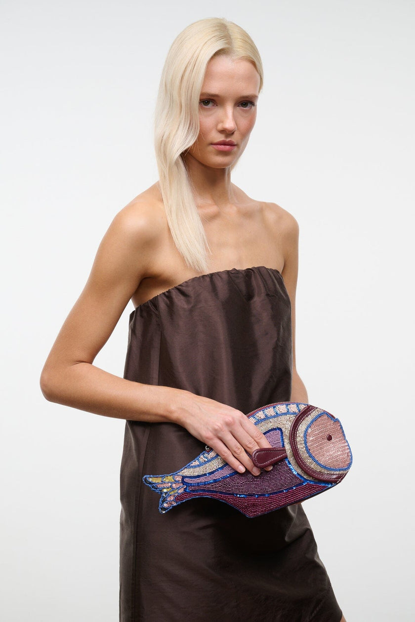 PESCE BEADED CLUTCH ULTRAVIOLET - Image 8