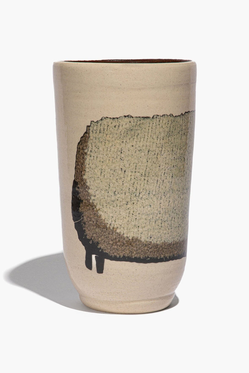CERAMIC SHEEP VASE TALL - Image 2