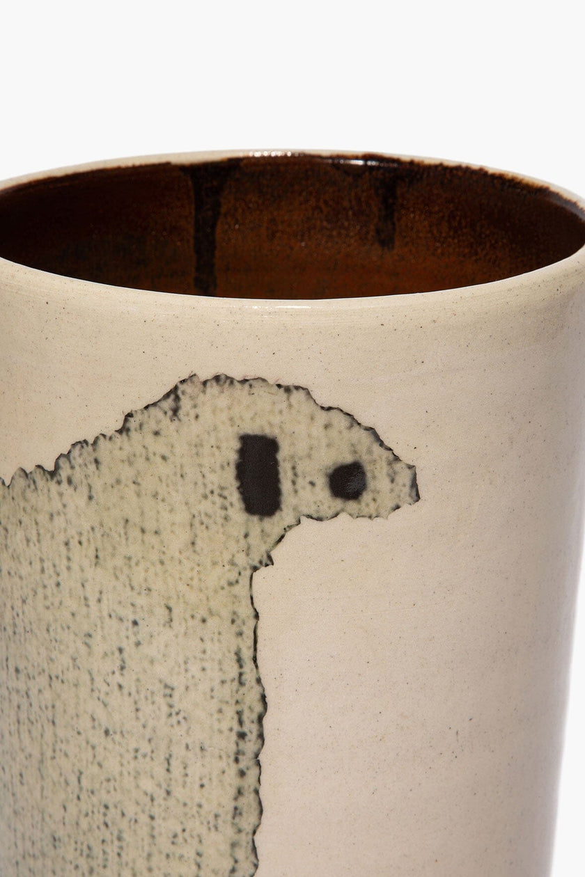 CERAMIC SHEEP VASE TALL - Image 4
