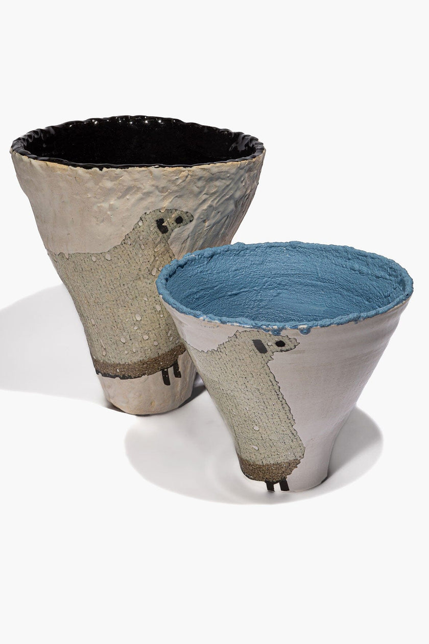 CERAMIC SHEEP VASE WIDE - Image 4
