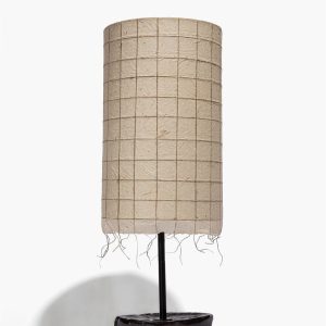 CERAMIC TABLE LAMP BLACK GLAZE