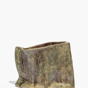 CERAMIC VASE SNAKE SKIN GLAZE