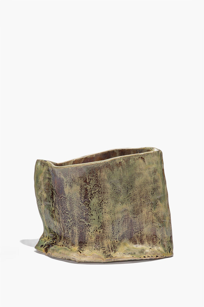 CERAMIC VASE SNAKE SKIN GLAZE