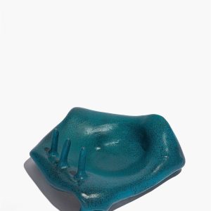 BUBBLE JEWELRY HOLDER BLUE GLAZE