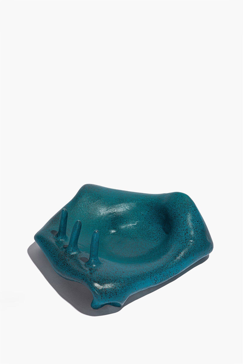 BUBBLE JEWELRY HOLDER BLUE GLAZE