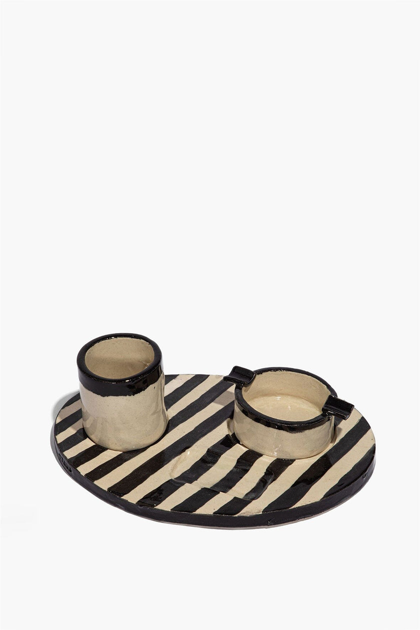 ACL TRAY HOLDER STRIPED GLAZE
