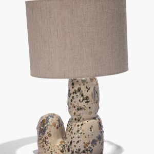 CERAMIC TABLE LAMP SPECKLE GLAZE