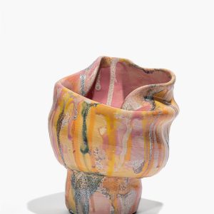 SUNKEN VASE COTTON CANDY GLAZE