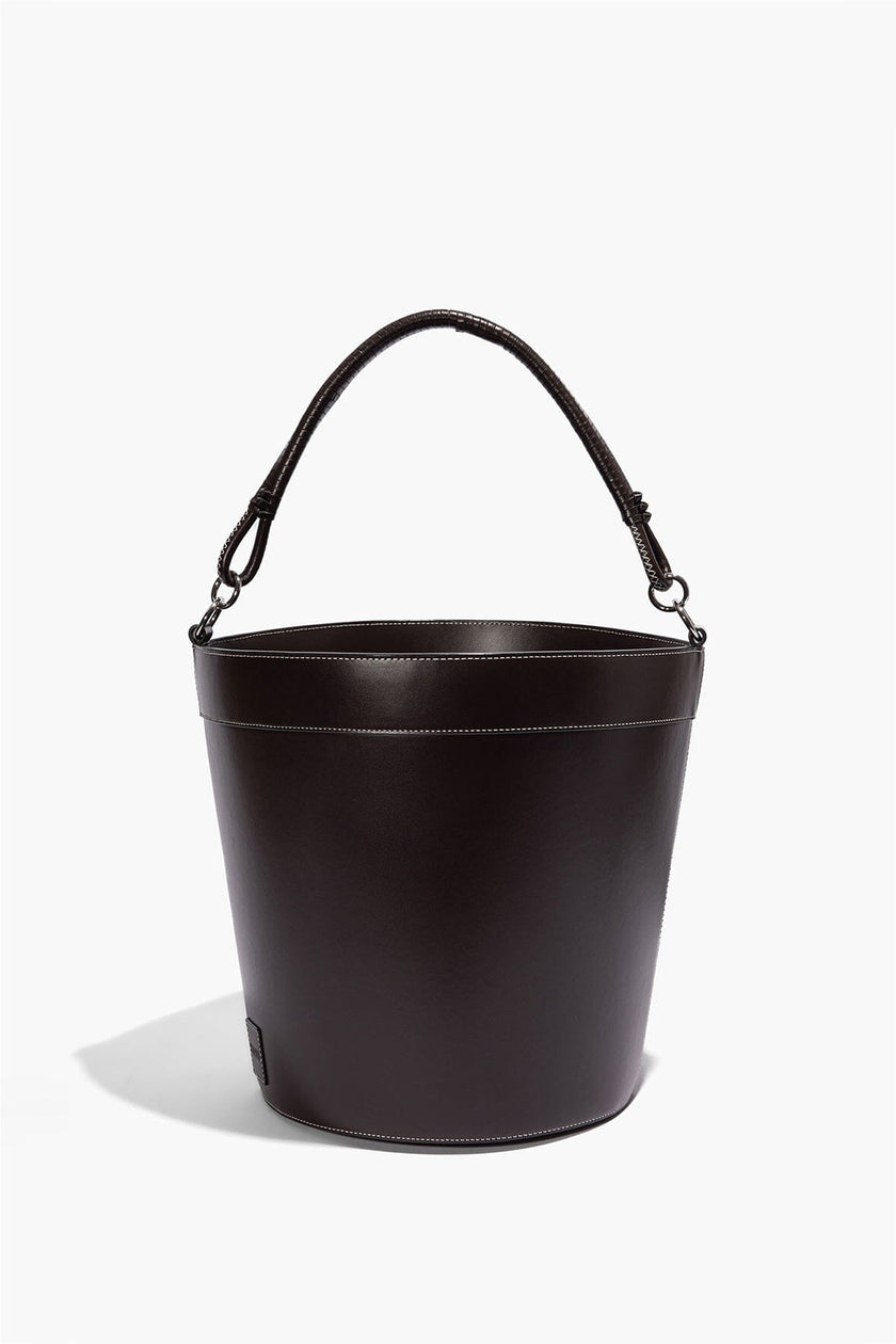 MOREAU LEATHER BIN WITH HANDLE ESPRESSO - Image 2
