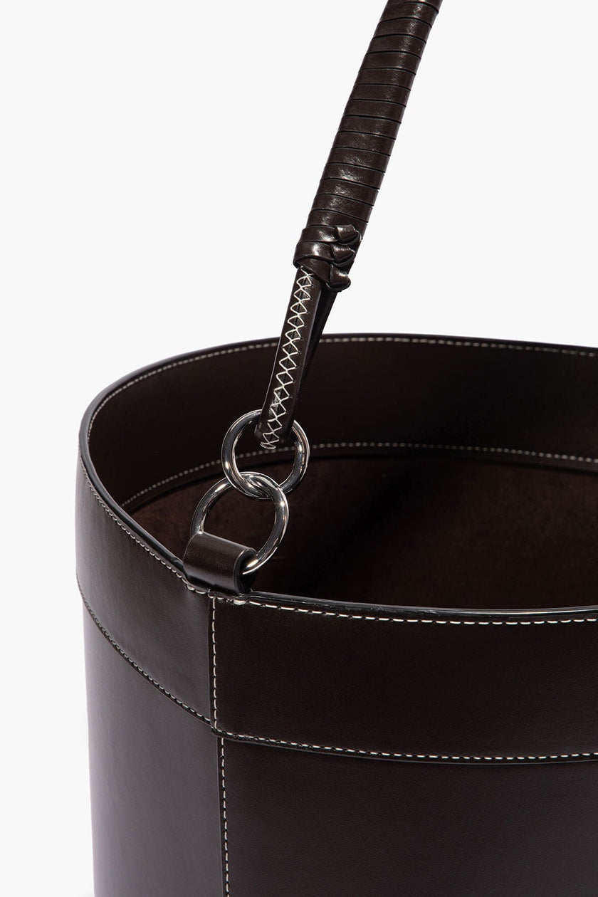 MOREAU LEATHER BIN WITH HANDLE ESPRESSO - Image 4