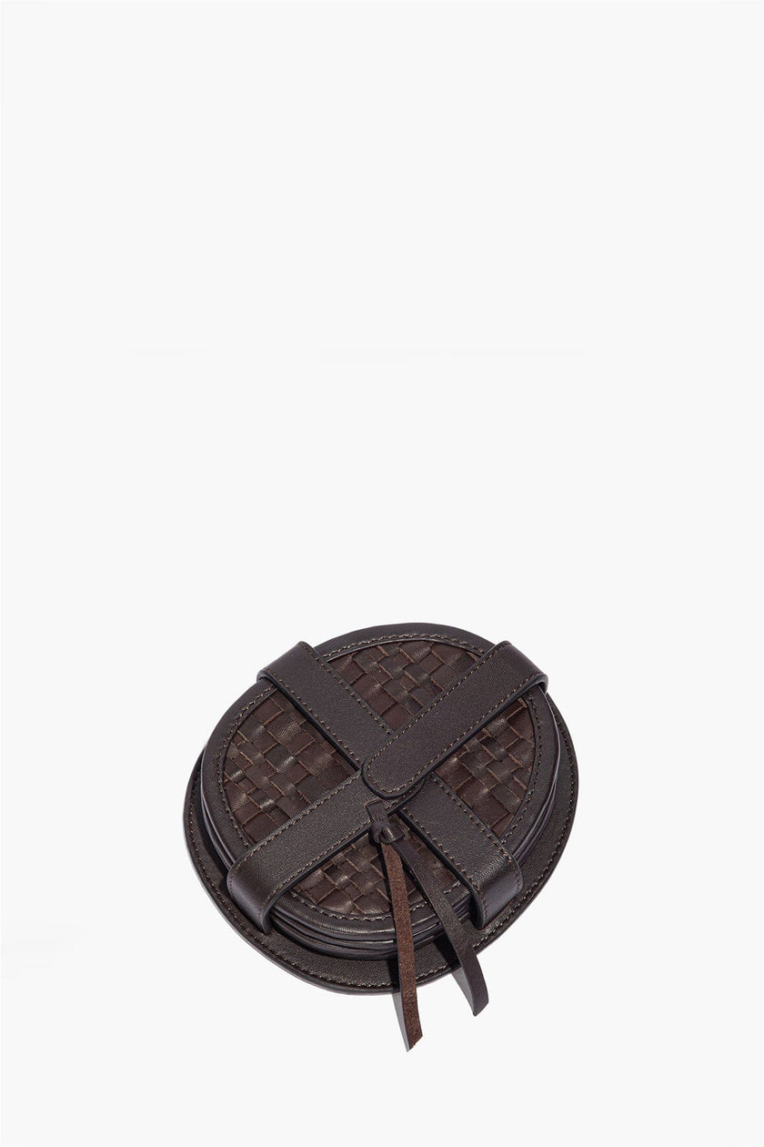 GROVE WOVEN LEATHER COASTERS ESPRESSO - Image 2