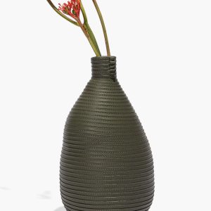 STRATUM WRAPPED VASE  MOSS