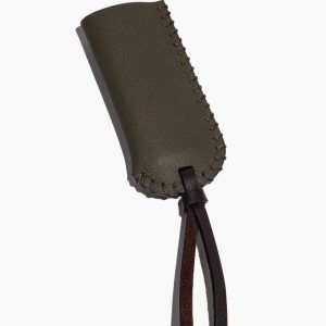 PYRE LEATHER LIGHTER COVER MOSS