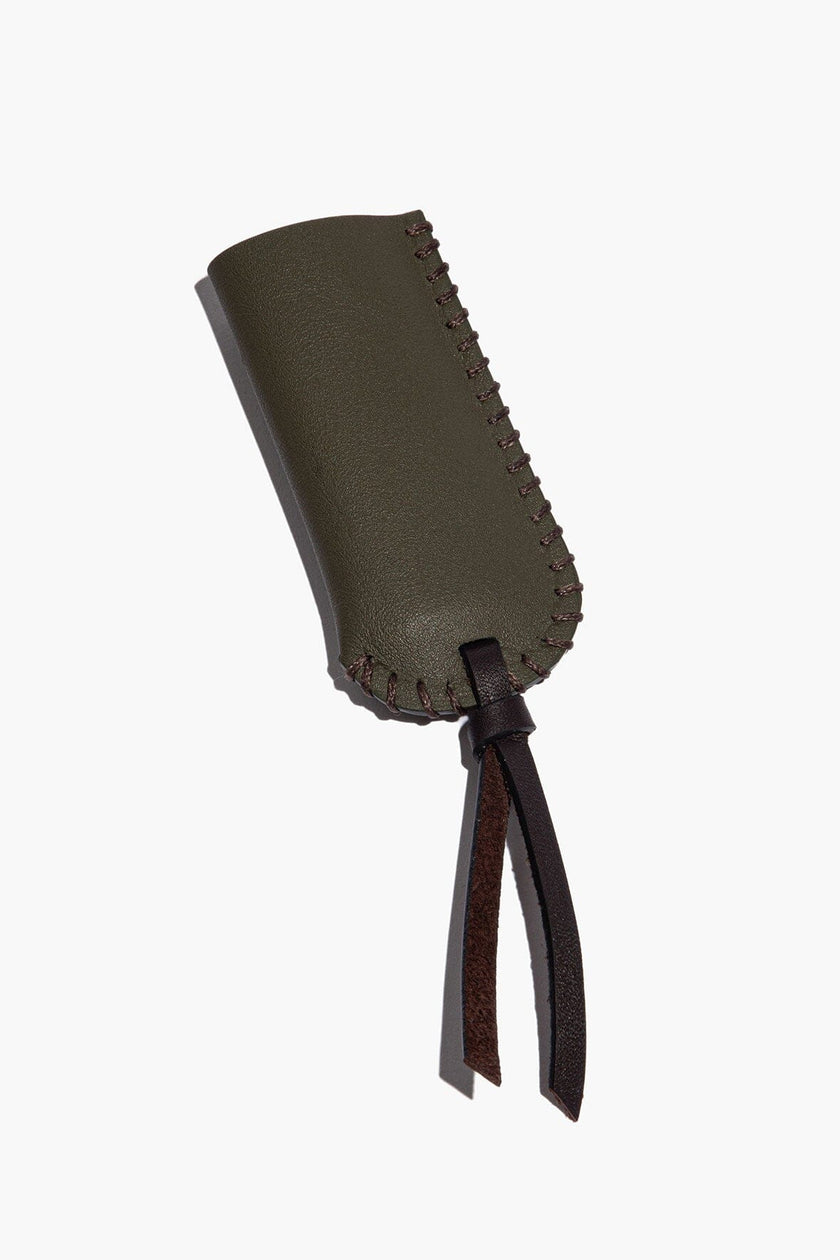 PYRE LEATHER LIGHTER COVER MOSS