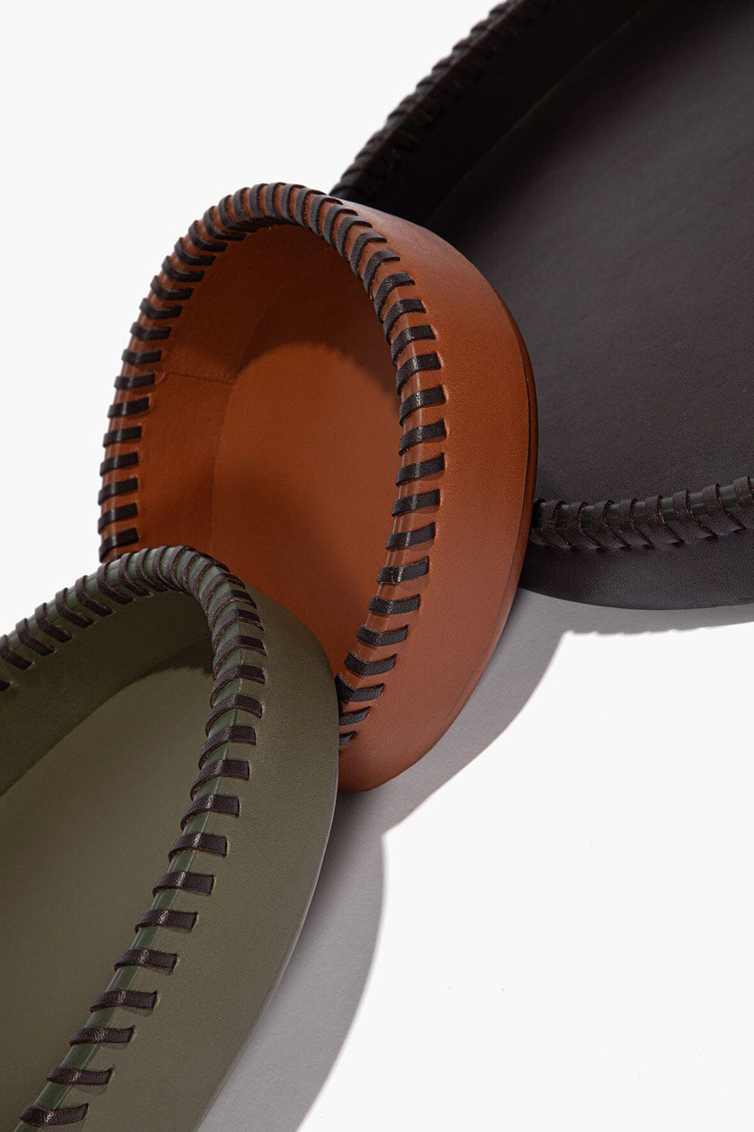 FOUNDRY LEATHER TRAYS ESPRESSO MOSS TAN - Image 4