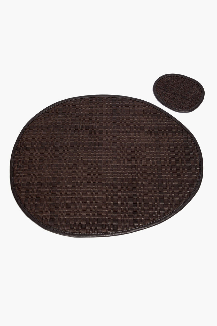 GENTRY LEATHER PLACEMAT ESPRESSO