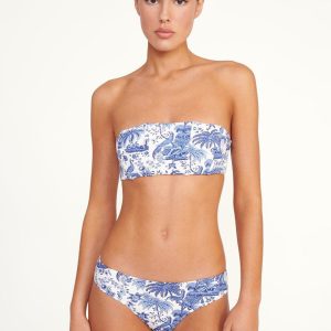 MALA BIKINI TOP  BLUE TOILE