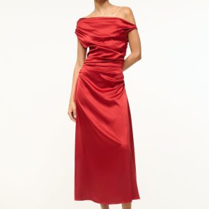 PHARE SILK DRESS ROUGE