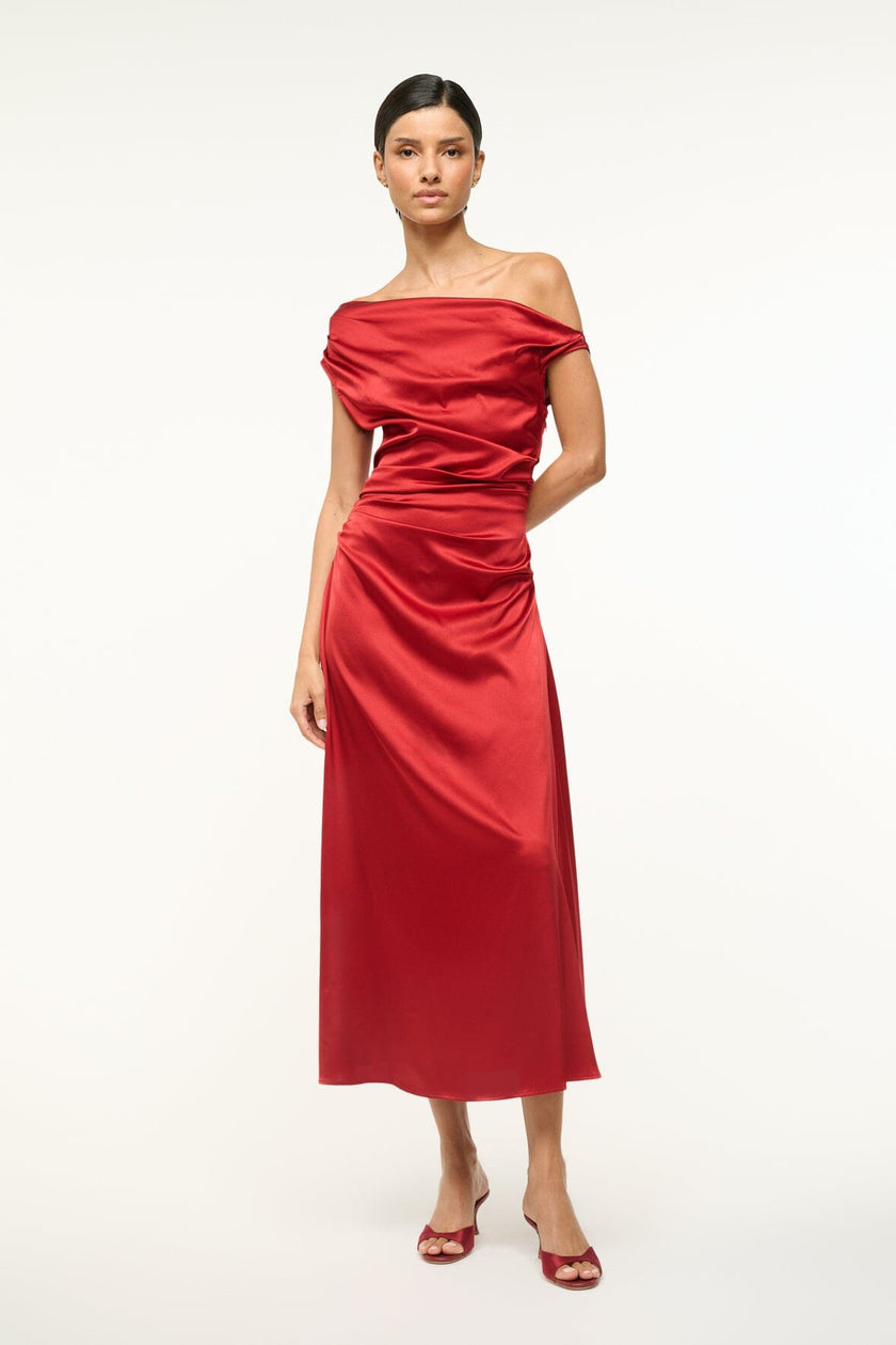 PHARE SILK DRESS ROUGE