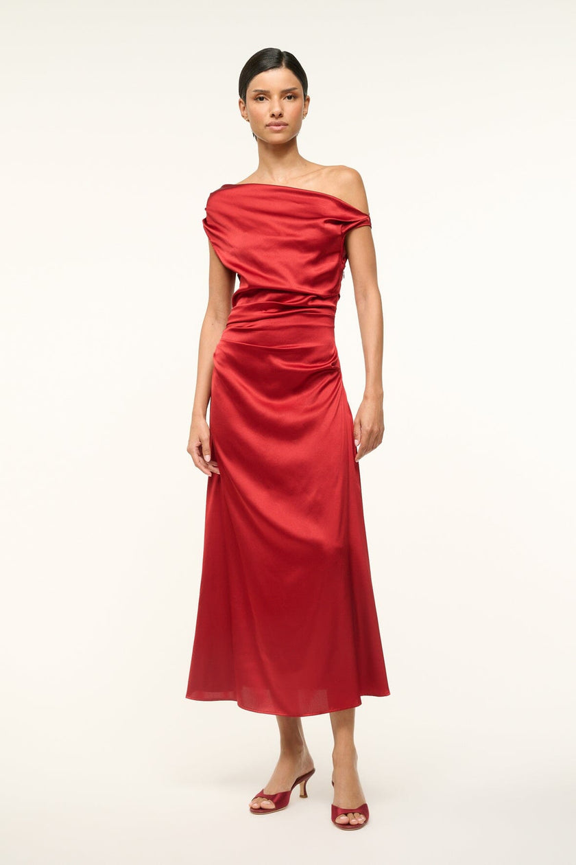 PHARE SILK DRESS ROUGE - Image 4
