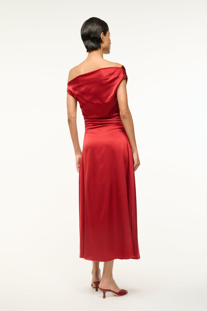 PHARE SILK DRESS ROUGE - Image 3