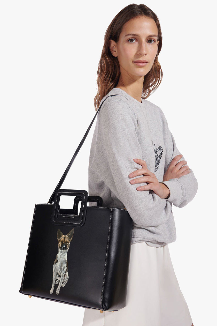 CUSTOM SHIRLEY LEATHER BAG BLACK - Image 3
