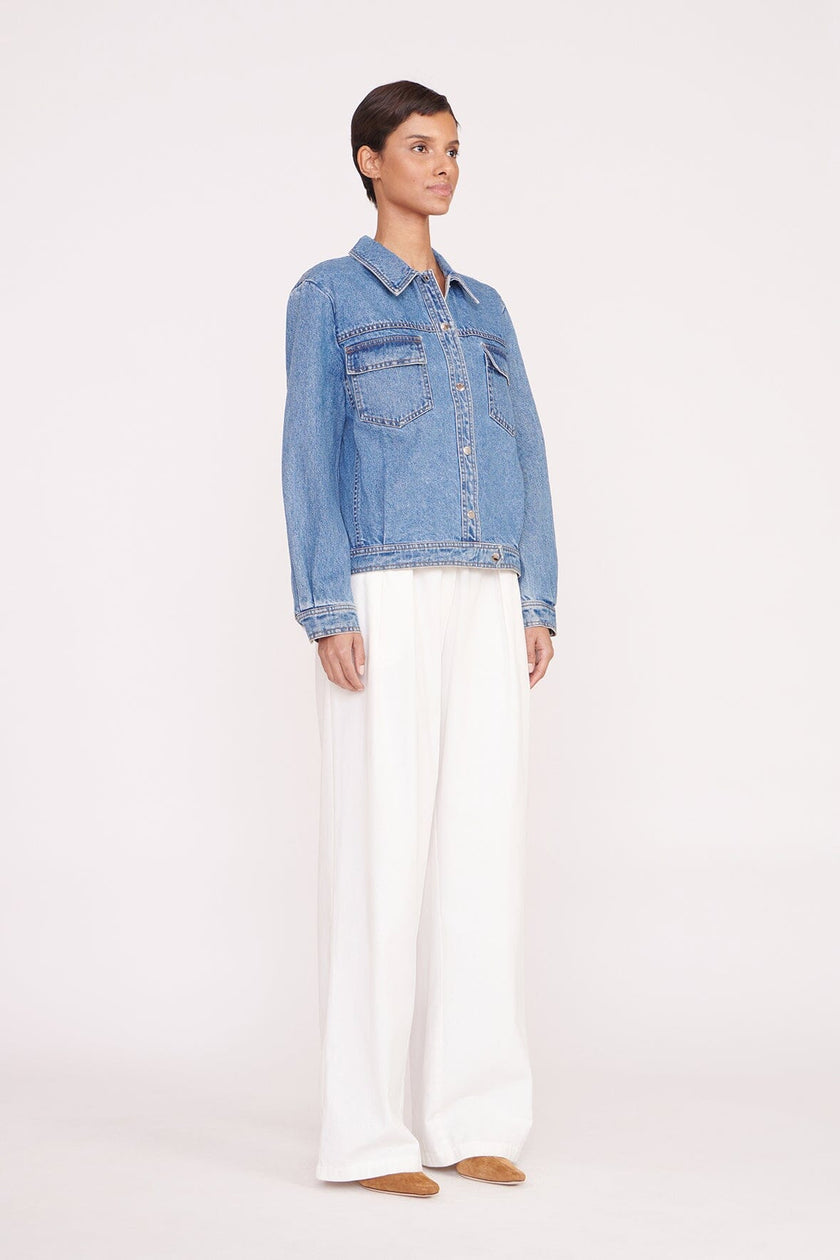 CUSTOM STAUD x C.BONZ OVERSIZED RYAN DENIM JACKET MEDIUM WASH - Image 6