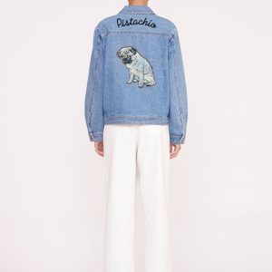 CUSTOM STAUD x C.BONZ OVERSIZED RYAN DENIM JACKET MEDIUM WASH