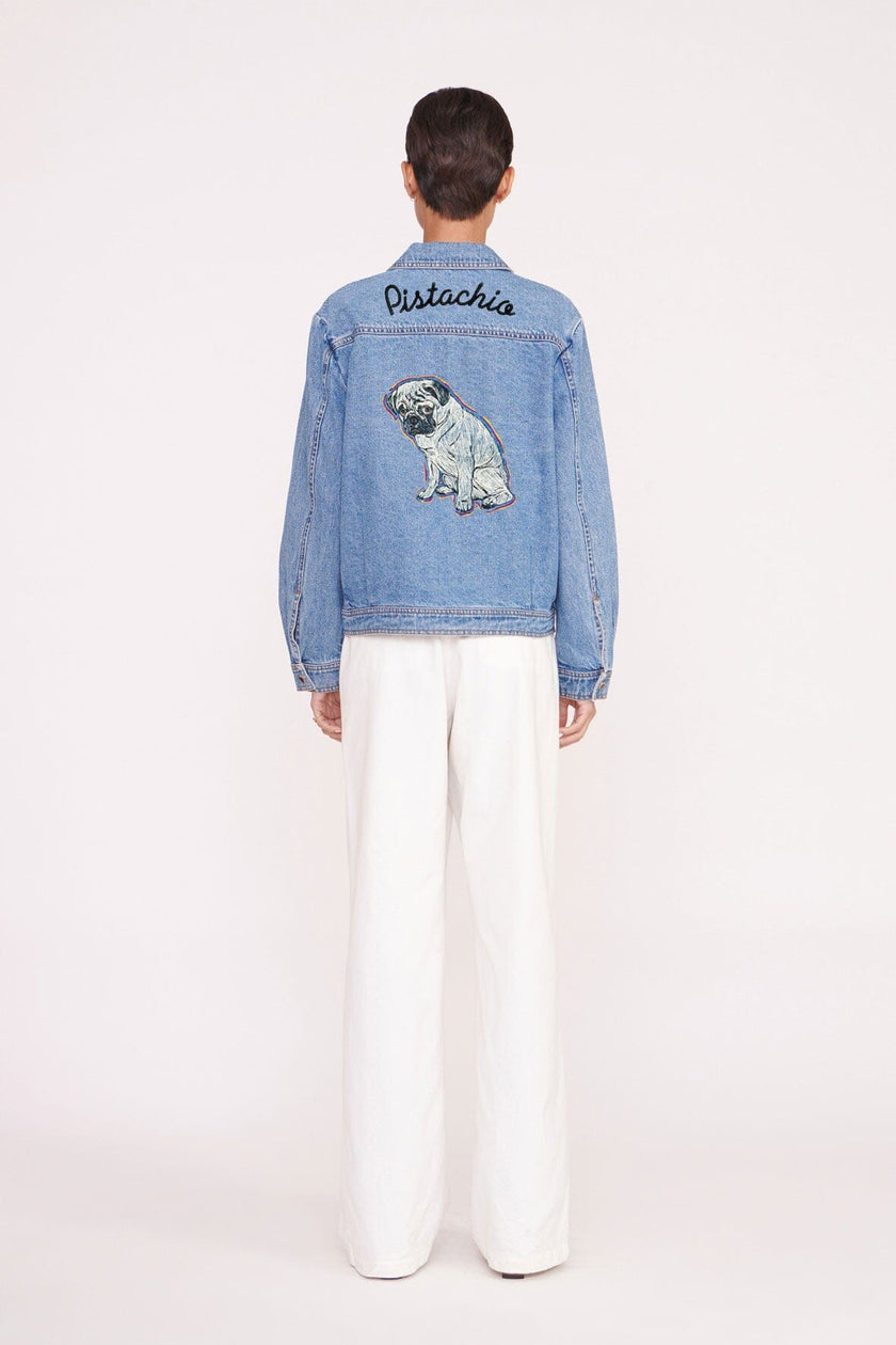CUSTOM STAUD x C.BONZ OVERSIZED RYAN DENIM JACKET MEDIUM WASH