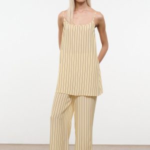 STROLL SILK PANT MONDAY STRIPE