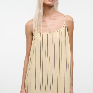 IRENA SILK DRESS MONDAY STRIPE