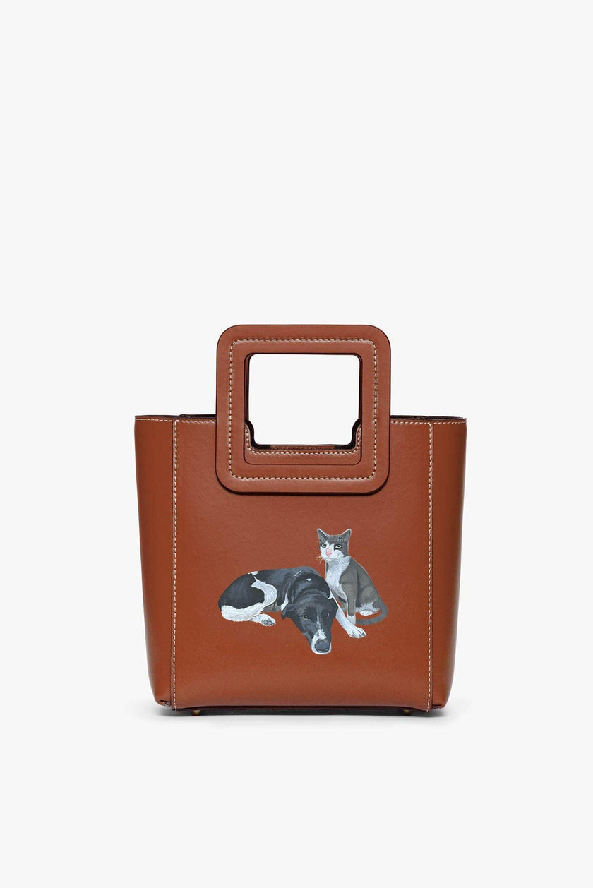 CUSTOM MINI SHIRLEY LEATHER BAG TAN - Image 2