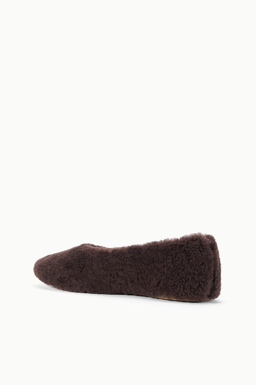 ALBA BALLET FLAT ESPRESSO SHEARLING - Image 5