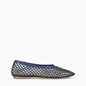 ALBA BALLET FLAT NAVY NETTING